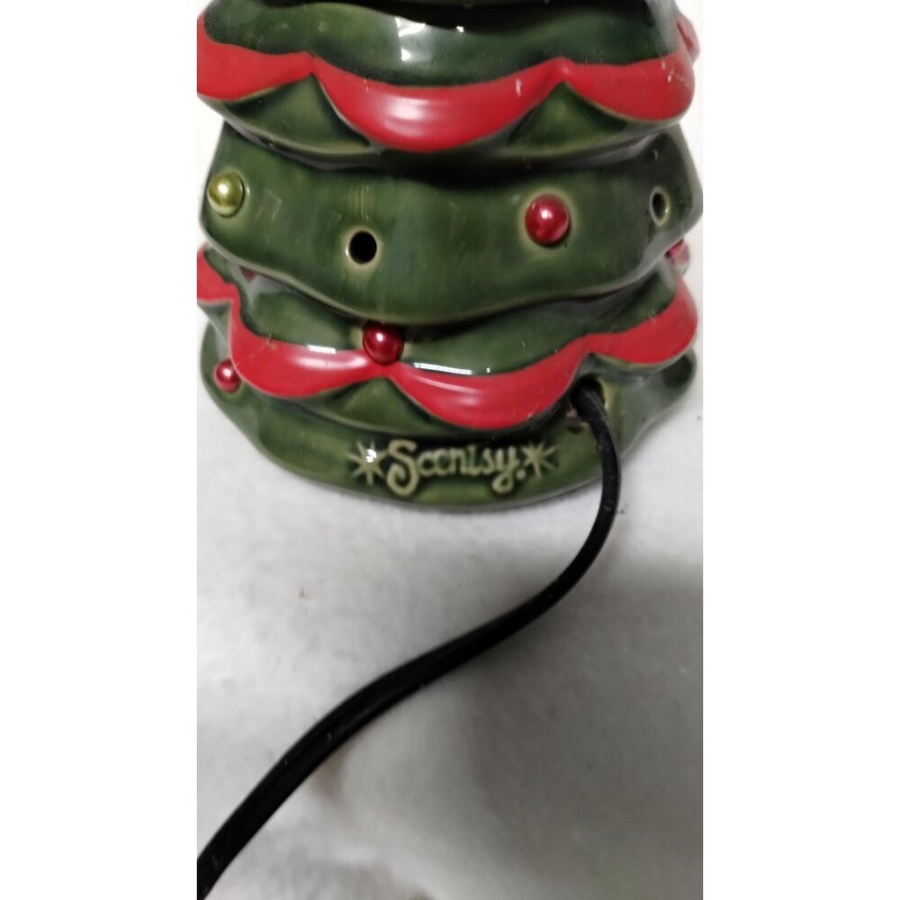 Ceramic Scentsy Christmas Tree Premium Warmer With Star Topper & Colorful Bulbs - Picture 12 of 13